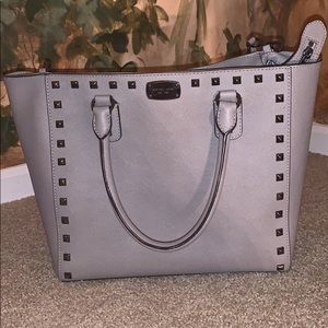 Grey Michael Kors Large Cross Body Bag